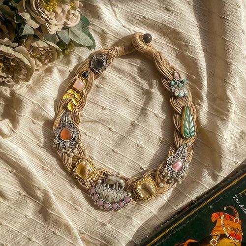 Aneela  // Ornamental Jute Necklace // April '24 Edit