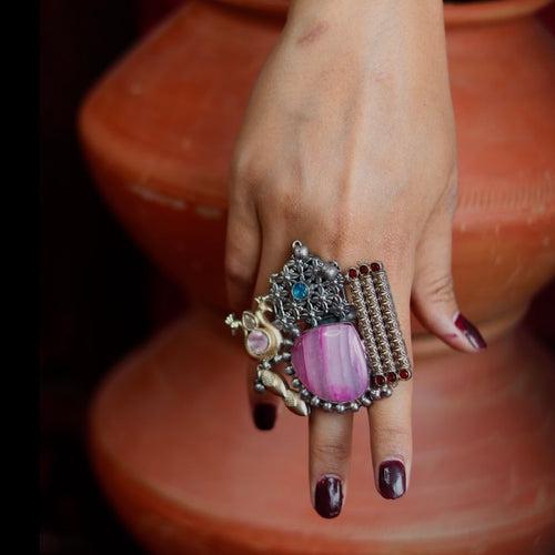 Harinakshi - The Statement One of a Kind Ring | Mukhtalif May '24