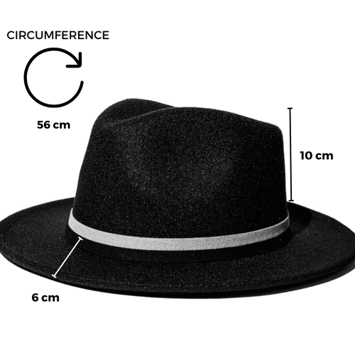 Chokore Vintage Fedora Hat (Black)