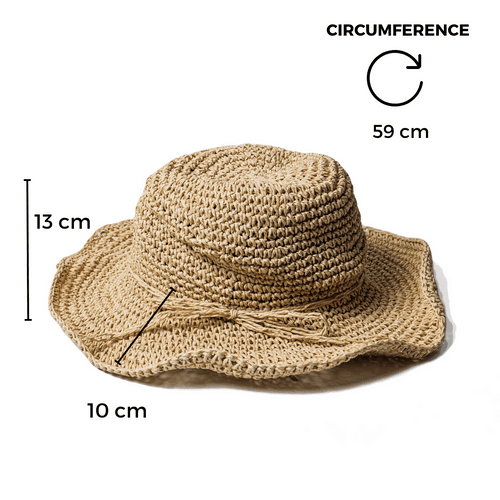 Chokore Summer Straw Bucket Hat (Beige)