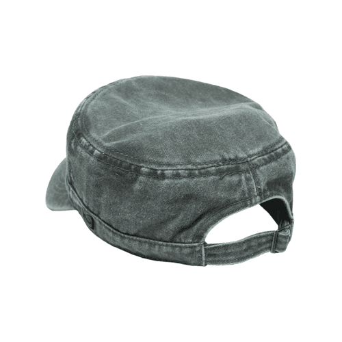 Chokore Faded Cotton Flat Top Cap (Army Green)