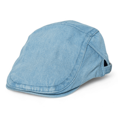 Chokore Denim Flat Ivy Cap ( Blue & White)