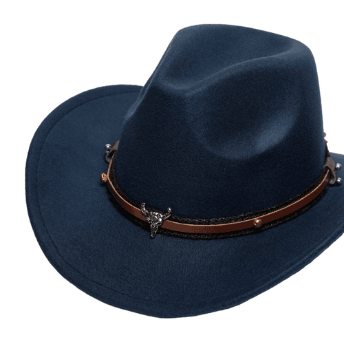 Chokore American Cowhead cowboy Hat (Navy Blue)