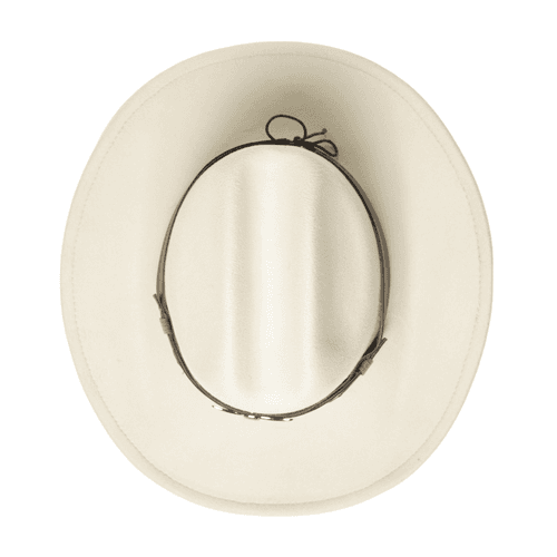 Chokore American Cowhead Pinched Cowboy Hat   (Off White)