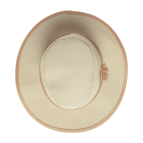 Chokore Mesh Cowboy Hat with Braided Belt (Beige)