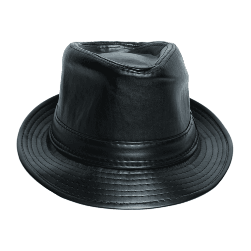 Chokore PU Leather Fedora Hat (Black)