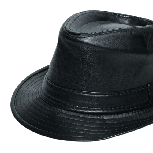 Chokore PU Leather Fedora Hat (Black)