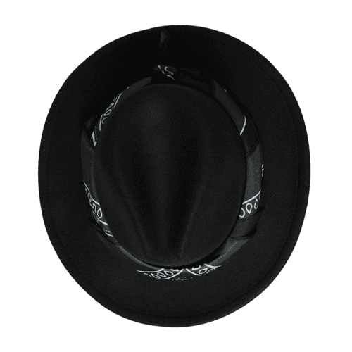 Chokore Boho Chic Fedora Hat (Black)