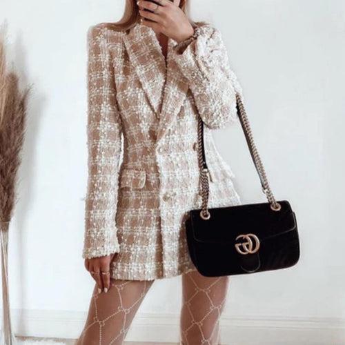 Begie tweed blazer