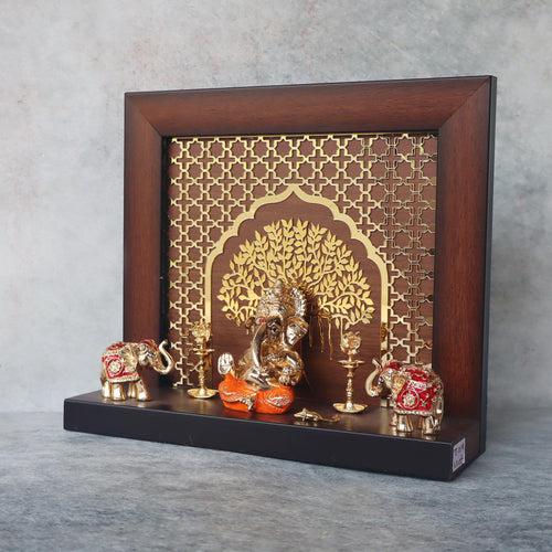 Ganesha With Elephant With Frame by Satgurus  / C'ment