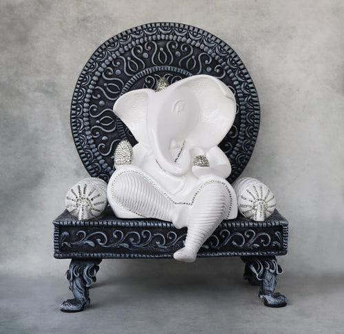 Ganesha Sitting On Singhasan by Satgurus