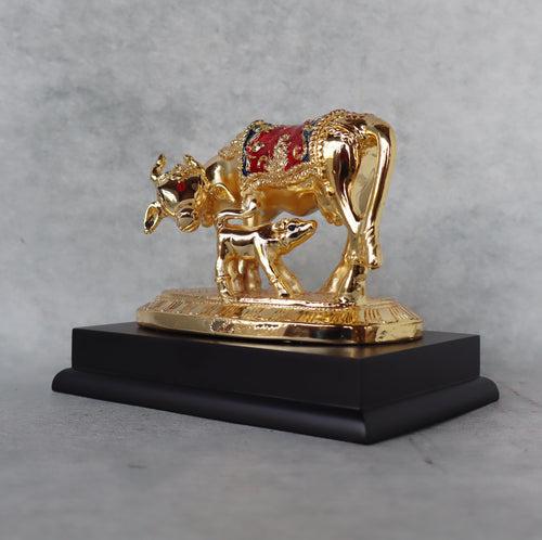 Meenakari Kamdhenu Cow & Calf by Satgurus