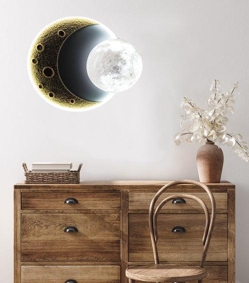 Crescent & Full Moon Wall Art by Satgurs