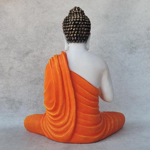 Mudra Buddha In Orange Finish by Satgurus