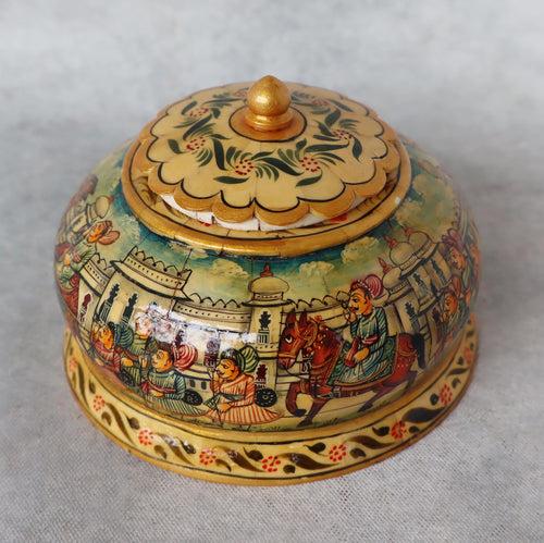 Hand Painted Round Box by Satgurus