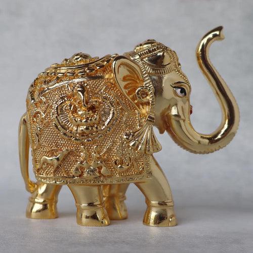 Vastu Elephant In Gold Finish by Satgurus