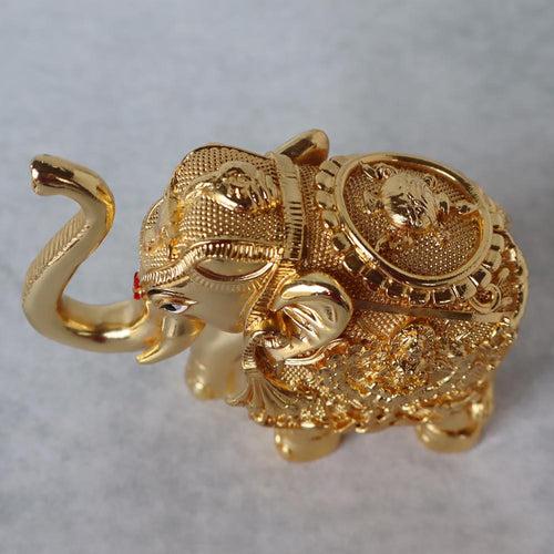 Vastu Elephant In Gold Finish by Satgurus