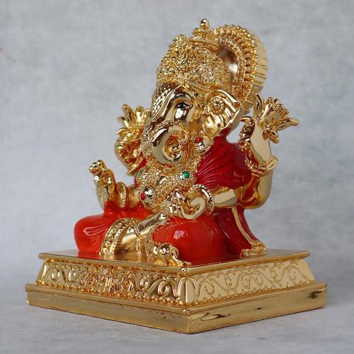 Gold Plated Dagdu Ganesha by Satgurus