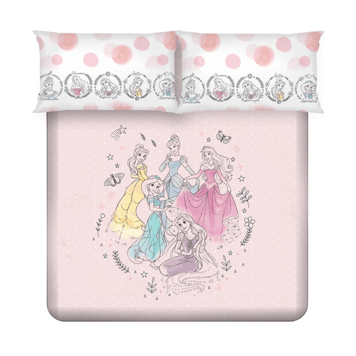 Kids Double Bedsheet & Cushion Combo