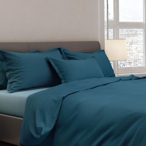 Caldezonia Mercerised 100% Cotton Bedsheet in Solid Colors - 300 TC