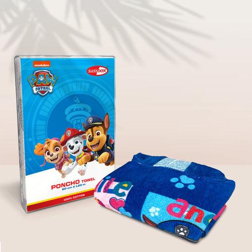 Paw Patrol Kids Hooded Poncho in 400 GSM