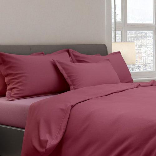 Caldezonia Mercerised 100% Cotton Bedsheet in Solid Colors - 300 TC