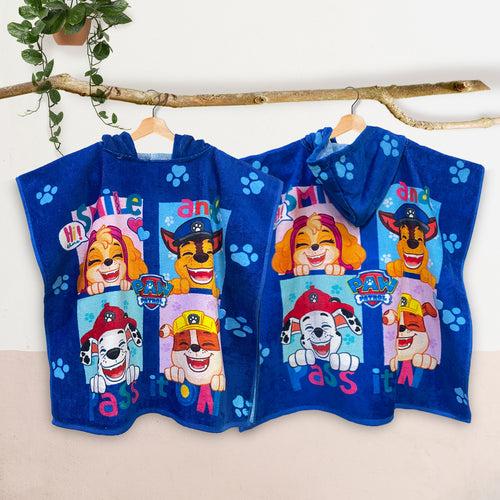 Paw Patrol Kids Hooded Poncho in 400 GSM