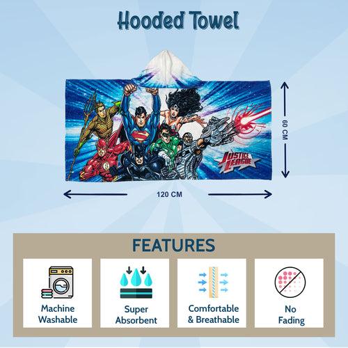 Justice League Kids Hooded Towel in 400 GSM