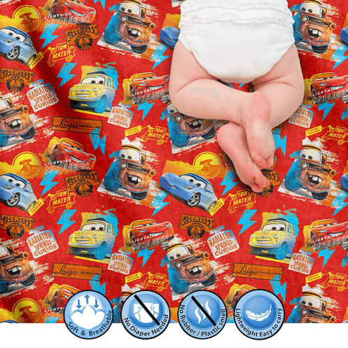 Disney Pixar Car Dry Sheet For Kids -  Waterproof & Washable