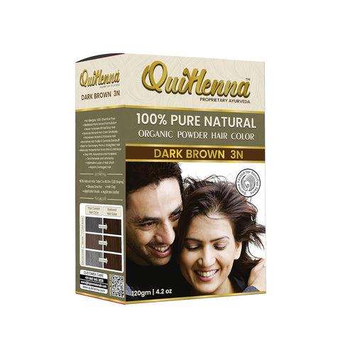 Quikhenna 100% Powder Organic Hair Color - 3N Dark Brown