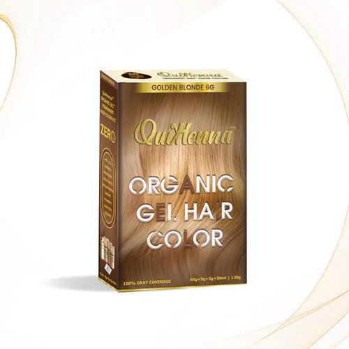 Quikhenna Organic Gel Hair Color 120 Gm - 6G GOLDEN BLONDE
