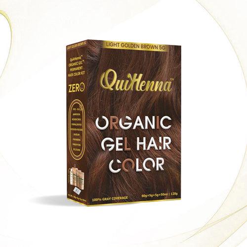 Quikhenna Organic Gel Hair Color 120 Gm - 5G LIGHT BROWN