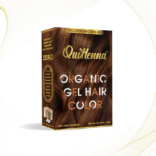 Quikhenna Organic Gel Hair Color 120 Gm - 4G GOLDEN BROWN