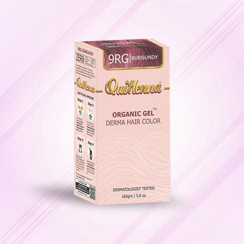 Quikhenna Organic Gel Derma Hair Color, Dermatologist Tested - 9RG BURGUNDY