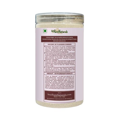 byPurenaturals Alsi Atta - Flaxseed Powder Flour - GLUTEN FREE READY TO USE ATTA 400gm