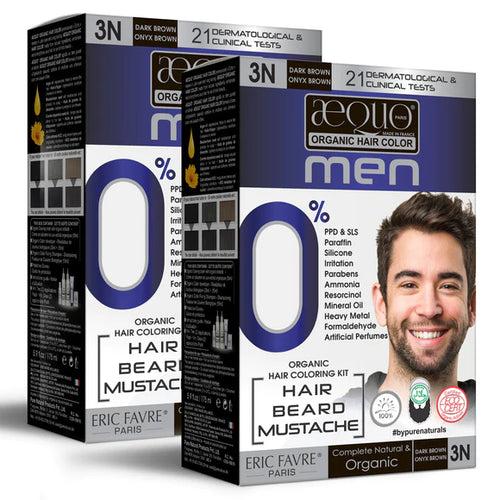 byPureNaturals Organic Cream Hair Colour for Men Dark brown 3N