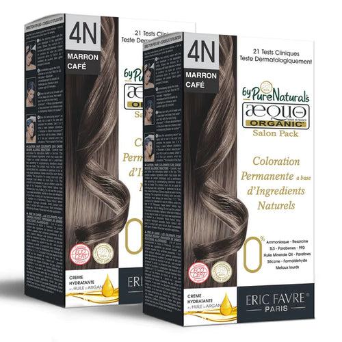 byPureNaturals Aequo Organic Cream Hair Colour Salon Pack Marron Cafe 4N 120 ml