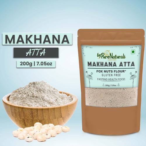 byPurenaturals Makhana Atta - Fox Nuts Flour - GLUTEN FREE READY TO USE ATTA  200gm