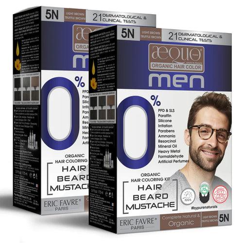 byPureNaturals Organic Cream Hair Colour for Men Light brown 5N