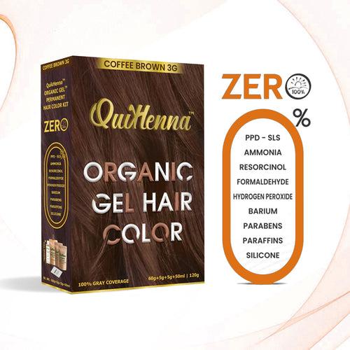 Quikhenna Organic Gel Hair Color 120 Gm - 3G COFFEE BROWN