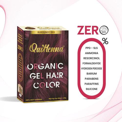 Quikhenna Organic Gel Hair Color 120 Gm - 9RG BURGUNDY