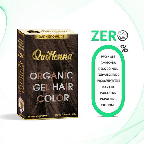 Quikhenna Organic Gel Hair Color 120 Gm -  3N DARK BROWN