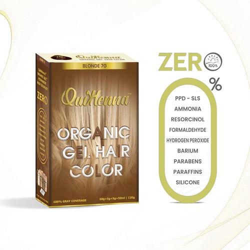 Quikhenna Organic Gel Hair Color 120 Gm - 7G BLONDE