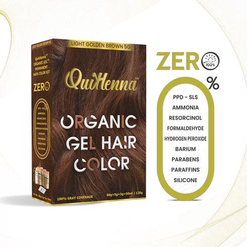 Quikhenna Organic Gel Hair Color 120 Gm - 5G LIGHT BROWN