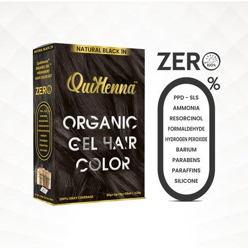 Quikhenna Organic Gel Hair Color 120 Gm - 1N Natural Black