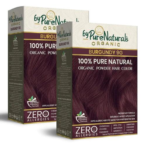 byPureNaturals 100% Pure Natural Powder Hair Colour Burgundy 9BG