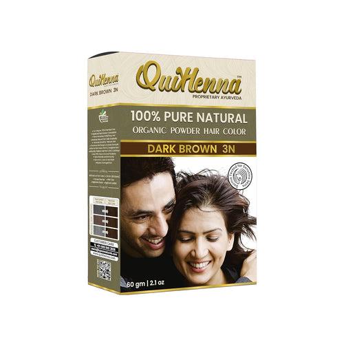 Quikhenna 100% Powder Organic Hair Color - 3N Dark Brown