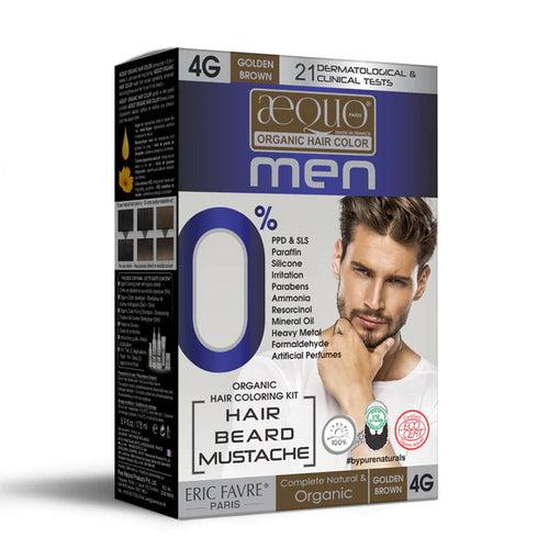 byPureNaturals Organic Cream Hair Colour for Men Golden brown 4G