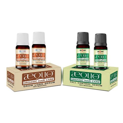 Aequo Organic Hair Fall Control & Hair Growth Serum byPureNaturals - Combo set