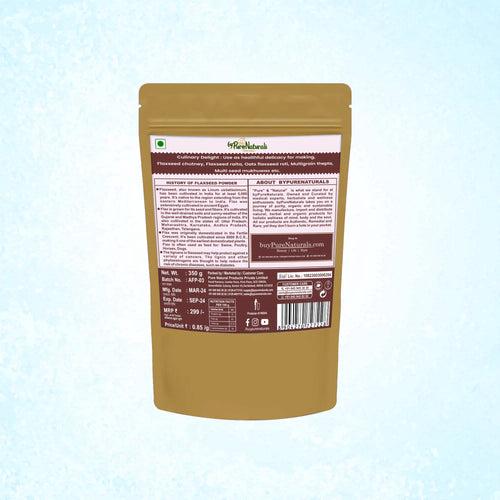 byPurenaturals Alsi Atta - Flaxseed Powder Flour - GLUTEN FREE READY TO USE ATTA 350gm